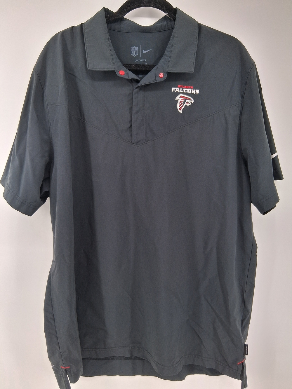 Nike Men's Dark Gray Atlanta Falcons Dri-FIT Polo